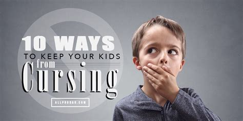 How do I get my 11 year old to stop cursing?